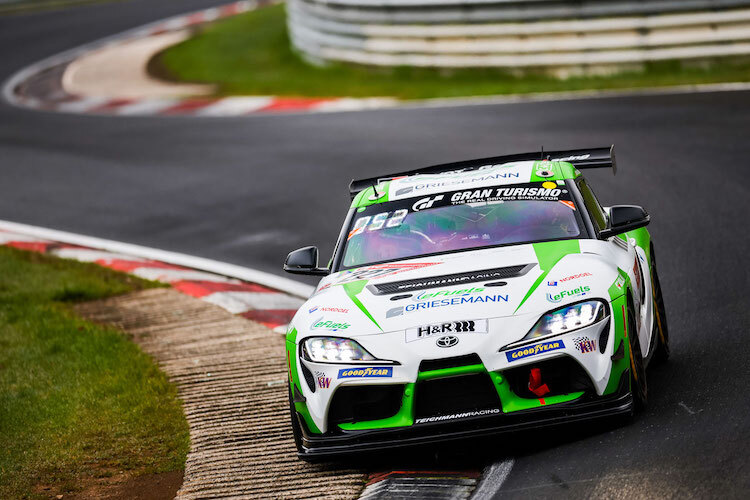 Der Toyota GR Supra GT4 EVO von der Griesemann Gruppe by TR Team startet mit einem 100 prozentigen E-Fuel beim Langstreckenklassiker