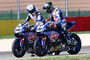 Die Pata-Yamaha-Piloten Sylvain Guintoli (50) und Alex Lowes (22)