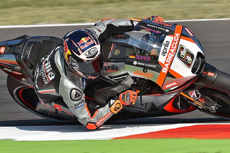 Stefan Bradl im Misano-Training auf der Aprilia RS-GP