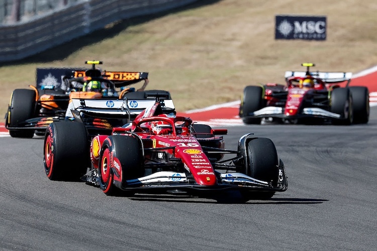 Leclerc, Norris, Hamilton
