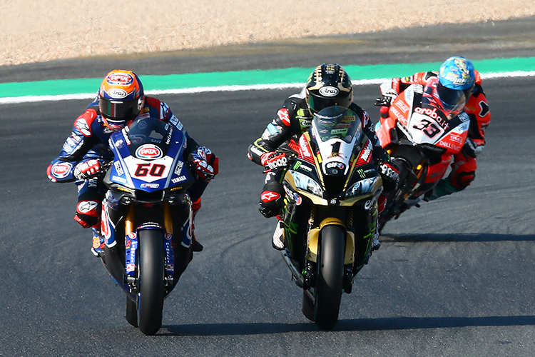 Michael van der Mark (60) gegen Jonathan Rea (1)