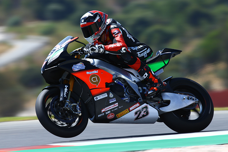 Christophe Ponsson auf der Aprilia RSV4 mit 1000 ccm