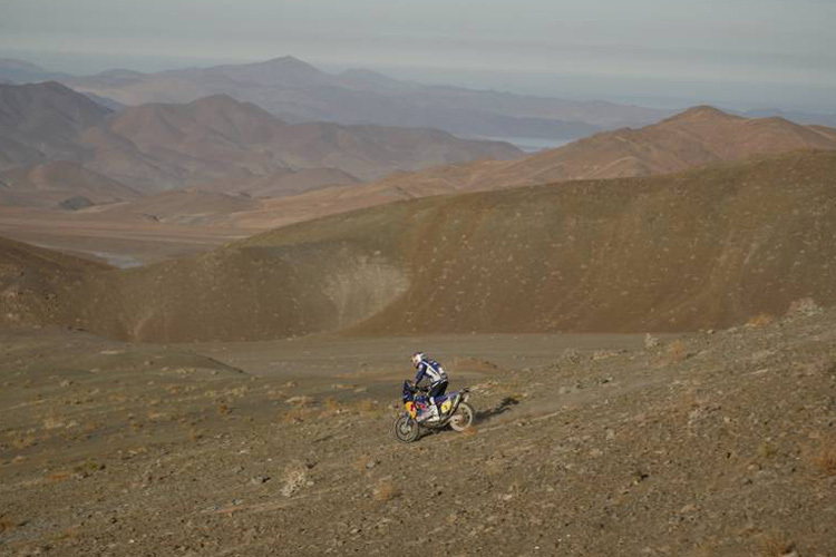Cyril Desprès in der chilenischen Atacama-Wüste