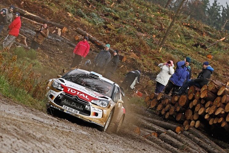 Mikko Hirvonen bei der Rallye Wales GB