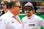 Zak Brown mit Fernando Alonso