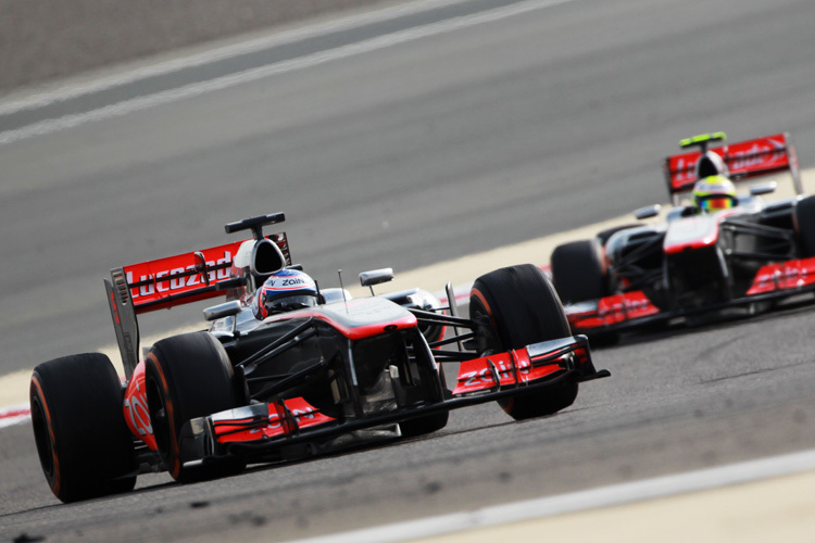 Button gegen Pérez in Bahrain