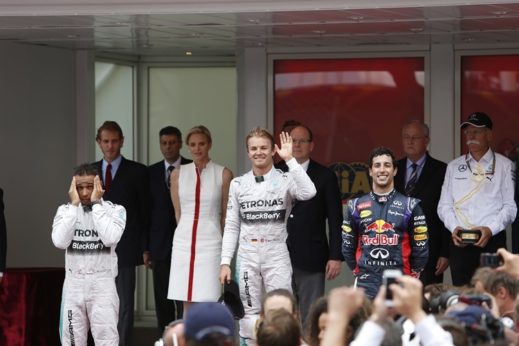 Die Top 3 - Nico Rosberg gewinnt vor Lewis Hamilton und Daniel Ricciardo