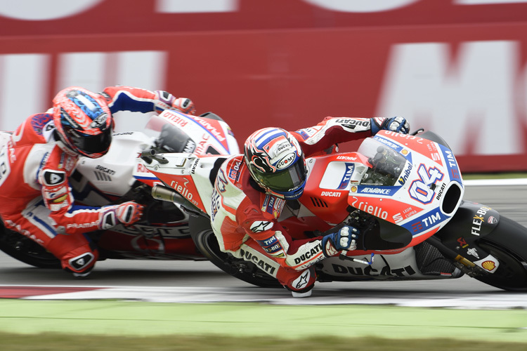 Andrea Dovizioso (4) übernahm in Assen die WM-Führung