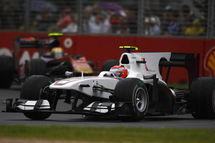 Gleich geht der Flügel fliegen: Kamui Kobayashi