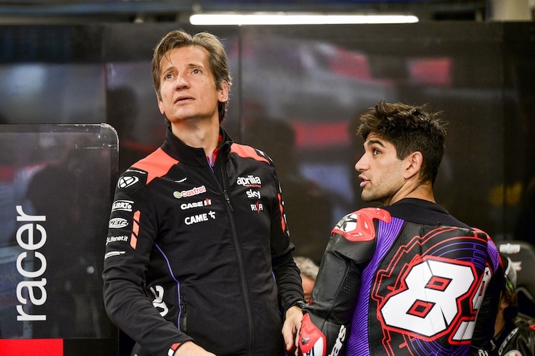 Jorge Martin mit Aprilia-Racing-CEO Massimo Rivola: Was bringt die Zukunft?