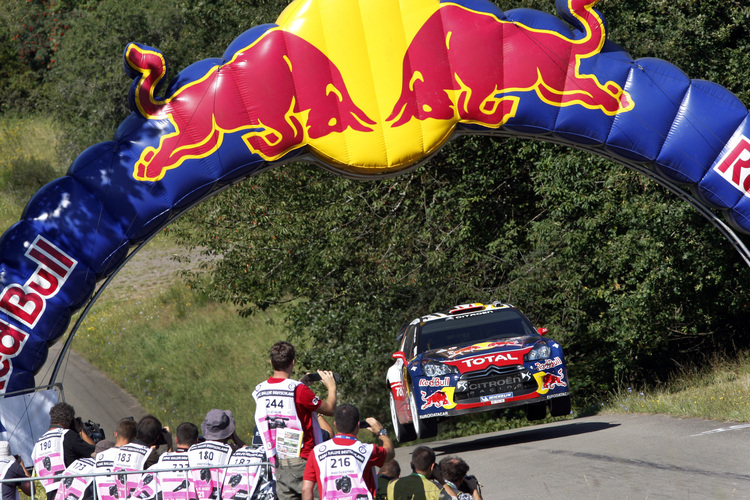 Sprung über die «Gina» bei der Rallye Deutschland