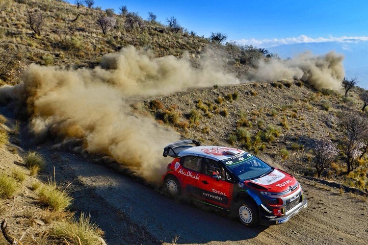 Sébastien Loeb beim Test in Spanien