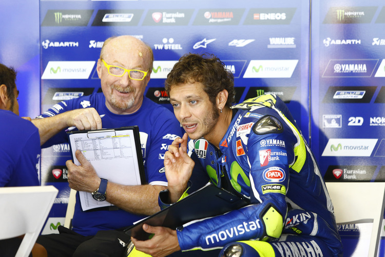 Valentino Rossi mit Crew-Chief Silvano Galbusera