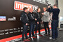 Die Teamteilhaber von Intact beim Interview mit Edgar Mielke: Kuhn, Lingg und Keckeisen (von links)