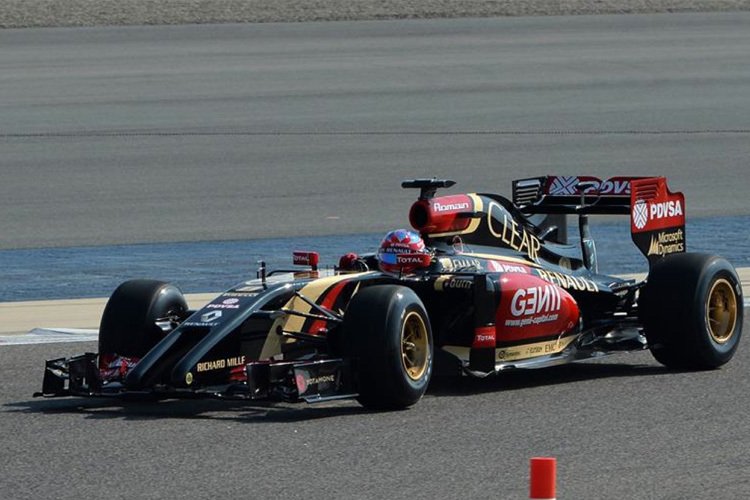 Romain Grosjean im Lotus E22