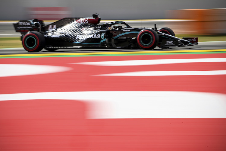 Lewis Hamilton war im zweiten freien Training der schnellere der beiden Mercedes-Piloten