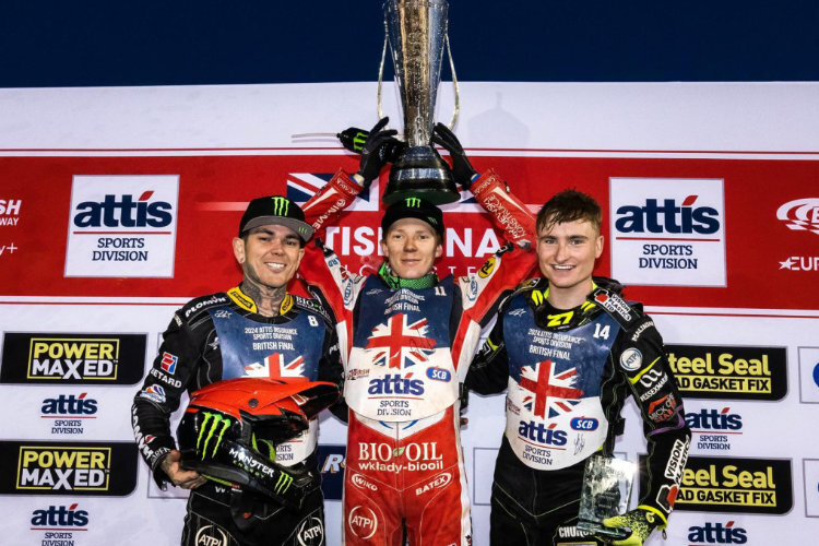 Die Top-3 (v.l.): Tai Woffinden, Dan Bewley und Tom Brennan