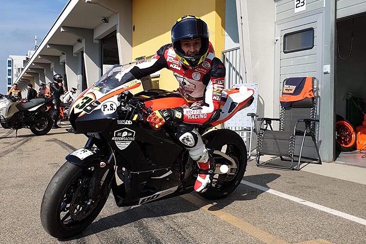 Lukas Tulovic beim Training auf dem Sachsenring