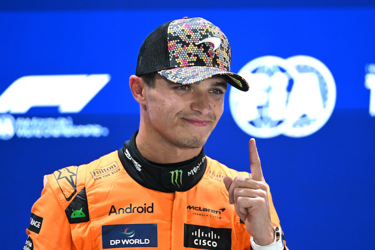 Lando Norris sichert sich Pole