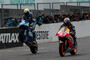 Nobuatsu Aoki  auf der Suzuki neben Honda-Pilot Hiroshi Aoyama