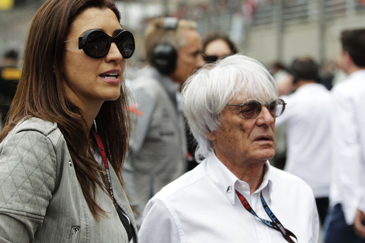 Fabiana Flosi unterstützte ihren Bernie Ecclestone am zweiten Prozesstag vor Gericht