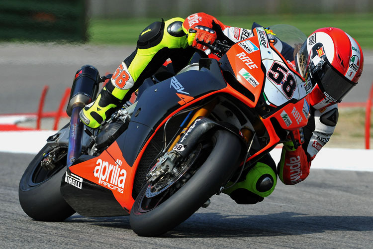 Marco Simoncelli beim Meeting der Superbike-WM 2009 in Imola