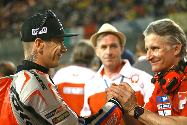 Ducati-Neuling Scott Redding mit Sportdirektor Paolo Ciabatti