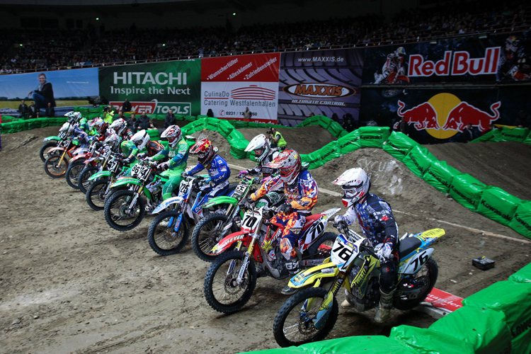 Action in Dortmund: Hier der Start zu einem SX2-Lauf