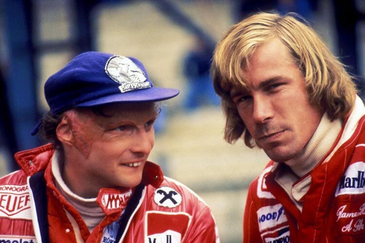 Die berühmten Väter Niki Lauda und James Hunt