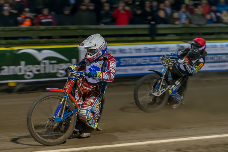 Robert Lambert (l.) war Punktbester, Tobias Kroner (r.) fuhr sein letztes Rennen