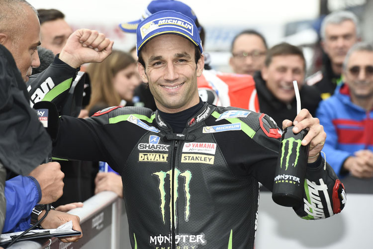 Jubel nach der Pole: Johann Zarco