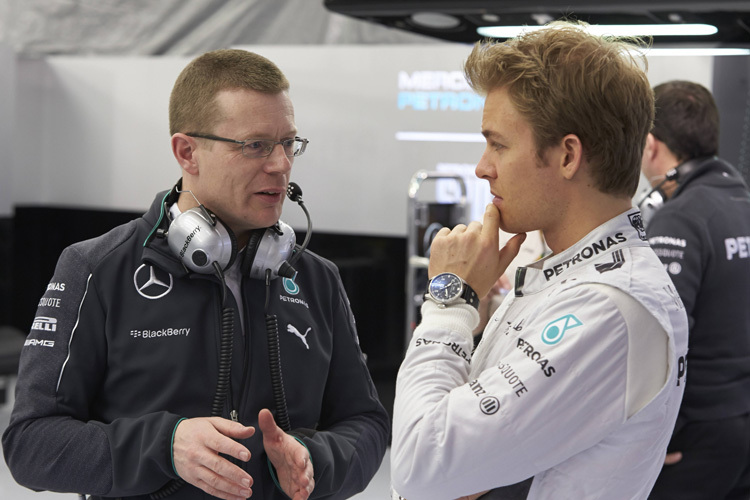 Andy Cowell mit Nico Rosberg