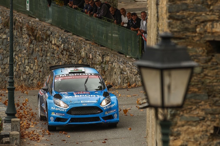 Elfyn Evans gewann auch auf Korsika die WRC2