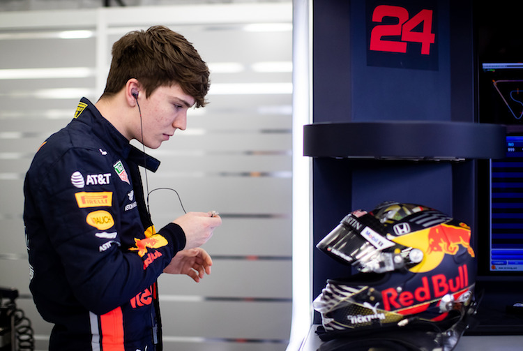 Der Red Bull-Junior war erstmals in einem modernen F1-Auto unterwegs