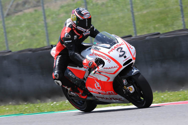 Max Biaggi auf der Ducati GP13