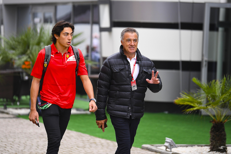 Giuliano und Jean Alesi in Sotschi 2019