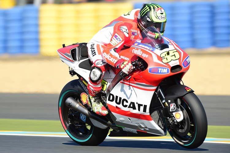 Cal Crutchlow mit der Ducati Desmosedici GP14