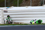 Das tat weh: Alvaro Bautista krachte in die Airfences