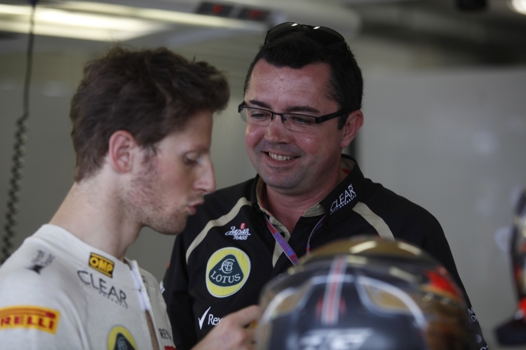 Romain Grosjean und Éric Boullier