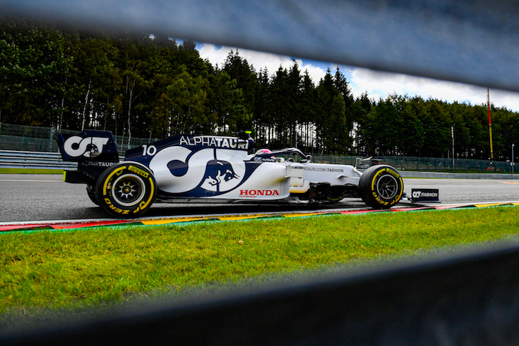 Pierre Gasly in Belgien