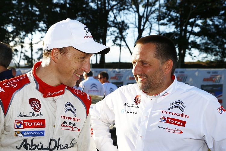 Kris Meeke (li) mit Yves Matton