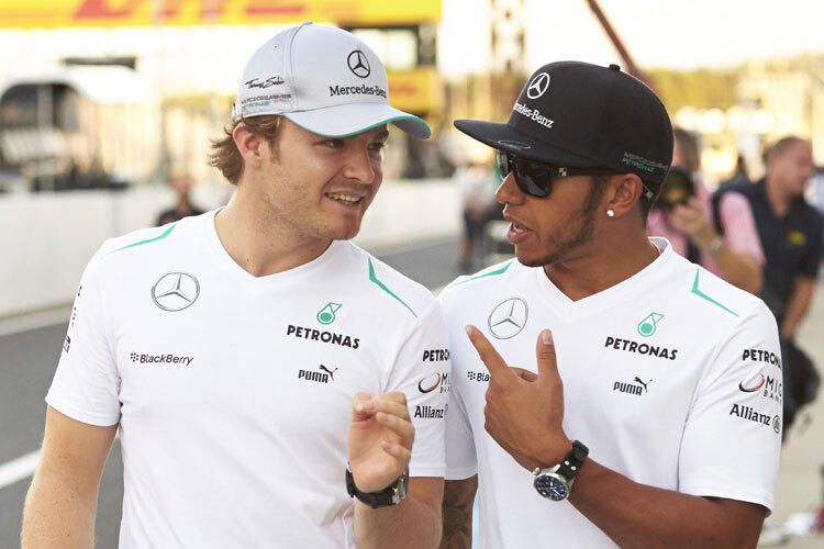 Nico Rosberg und Lewis Hamilton wollen in Indien wieder auftrumpfen