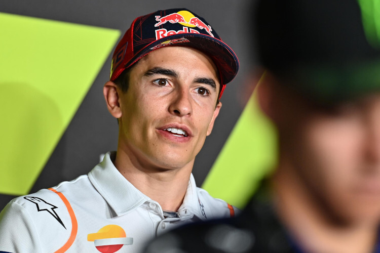 Marc Márquez bei der heutigen Pressekonferenz