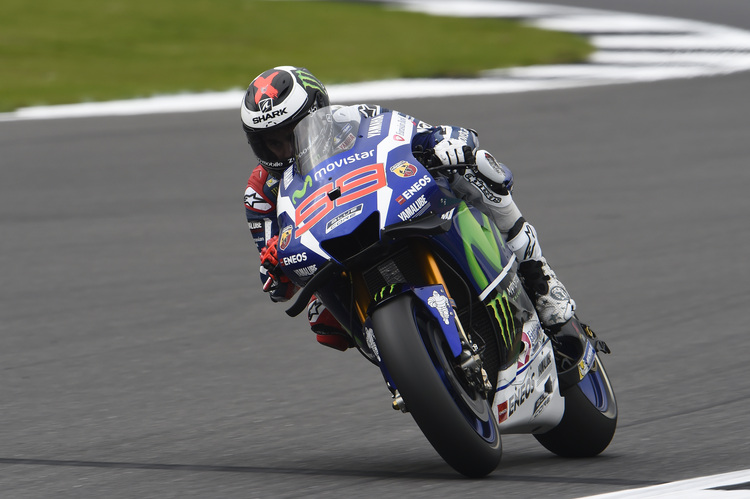 Jorge Lorenzo auf der Yamaha M1 in Silverstone