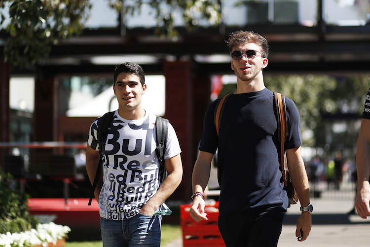 Sérgio Sette Câmara und Pierre Gasly in Melbourne 2020