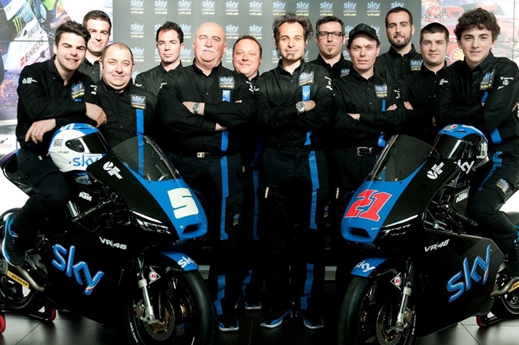 Das Team Sky Racing VR46 geht 2014 erstmals an den Start