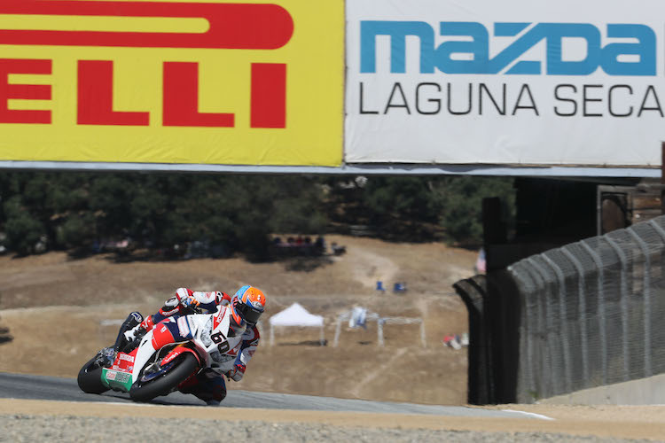 Michael van der Mark in Laguna Seca