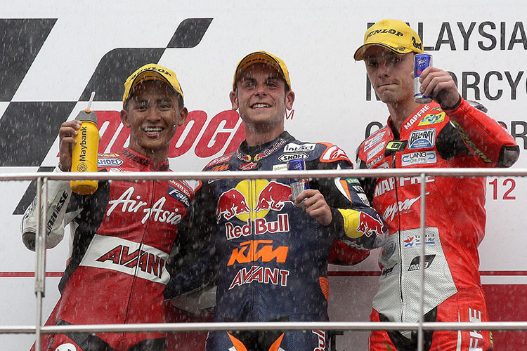 2012: Zulfahmi Khairuddin, Sandro Cortese und Jonas Folger