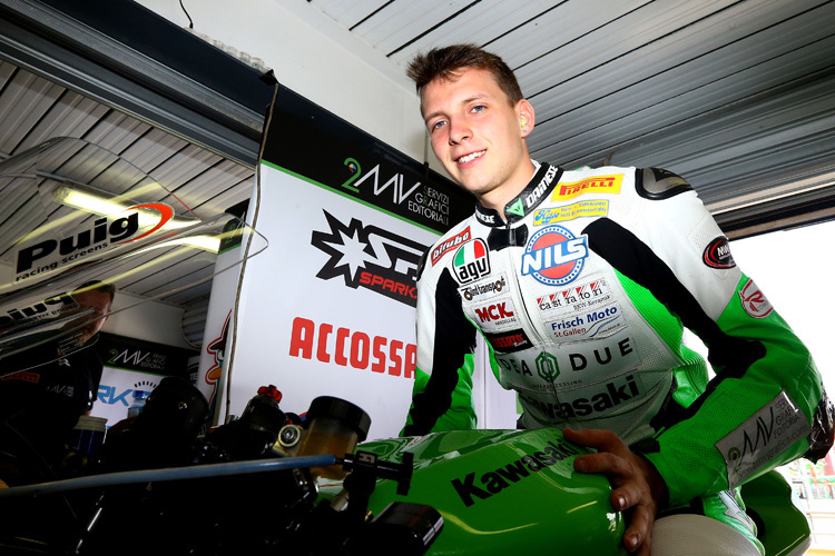 In der Supersport-WM liegt Dominic Schmitter auf Platz 14