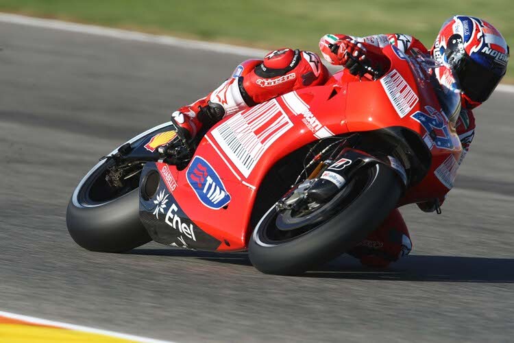 Casey Stoner beim Valencia-Test